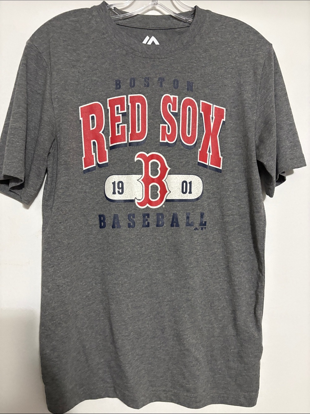 Majestic Gray Boston Red Sox Graphic Tee
